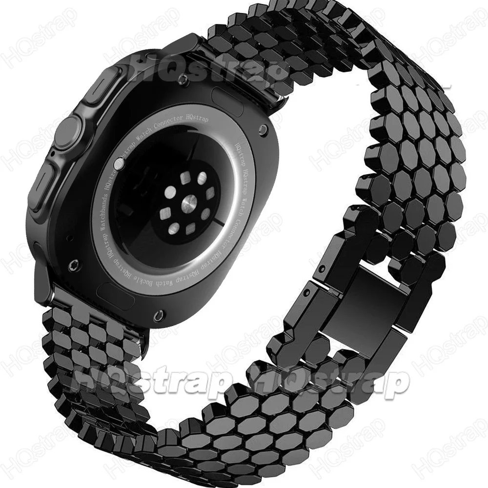 Metal Strap for Samsung Galaxy Watch 7 Ultra 47mm Band Watchband for Samsung Watch Ultra Silver Black Bracelet Accessories