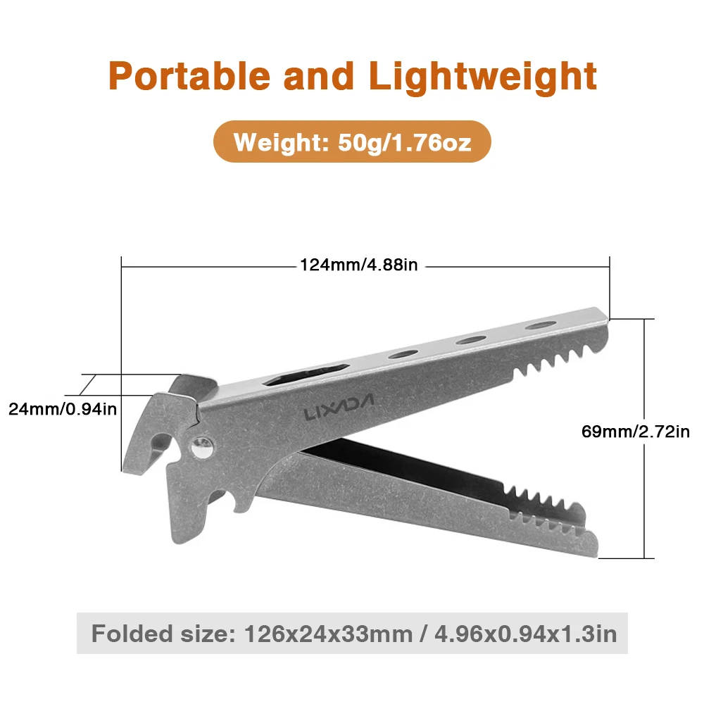 Plate Gripper Pan Gripper Pure Ti Anti-scalding Ti Clip Lightweight&Durable for Various Shapes and Materials of Bowls and Plates