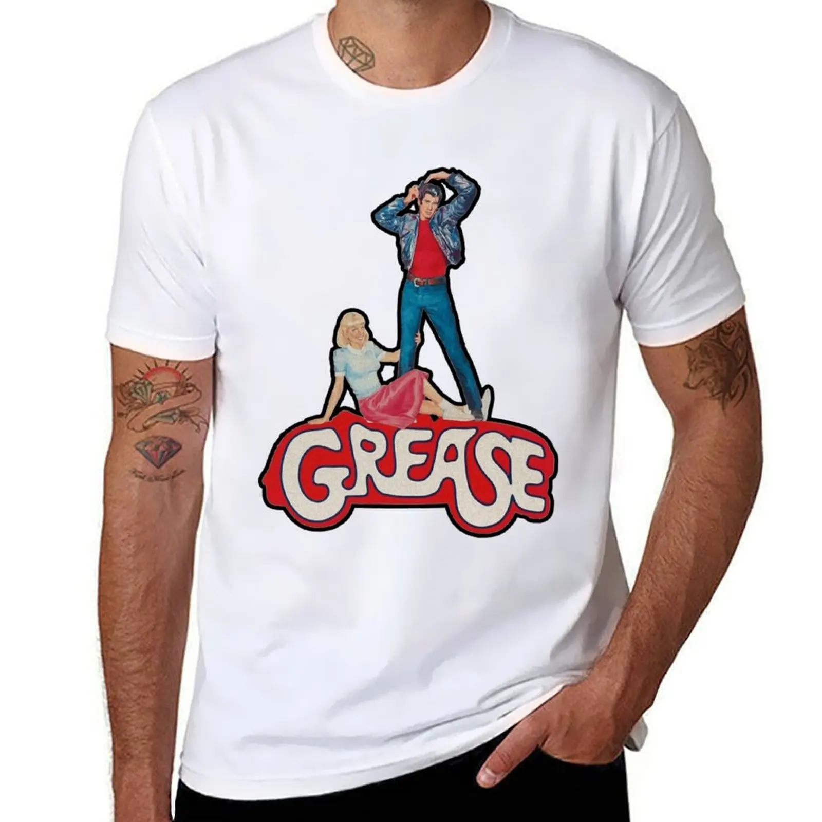 

Grease classic movie Classic . T-Shirt g man t shirts for men man t shirt cotton T-Shirt