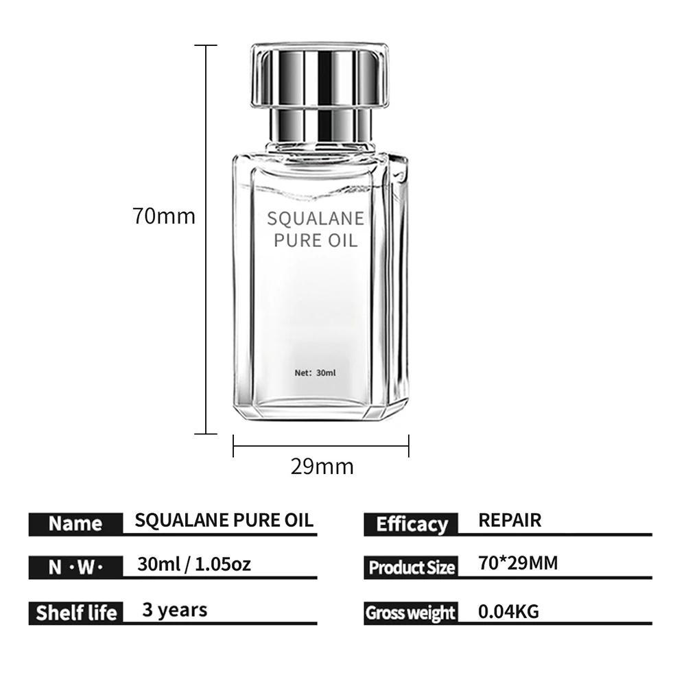 زيت مصل الوجه روز سكوالان لإصلاح ترطيب وترطيب ومغذي زيت الوجه النباتي للعناية التجميلية النسائية #5