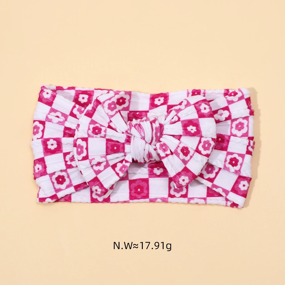 20ชิ้น/ล็อตผ้าโพกหัวผ้าไนลอนสำหรับเด็กแรกเกิดผ้าคาดหัวถักไนลอนที่คาดผมสำหรับเด็กหญิงปาร์ตี้ที่คาดผมที่ Sablon Bunga