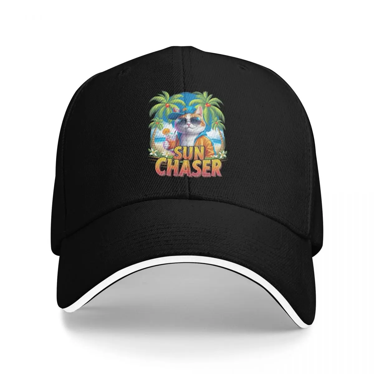 

Sun chaser - Sunset seeker - Sunny mood Baseball Cap Luxury Man Hat Sunhat Woman Men's