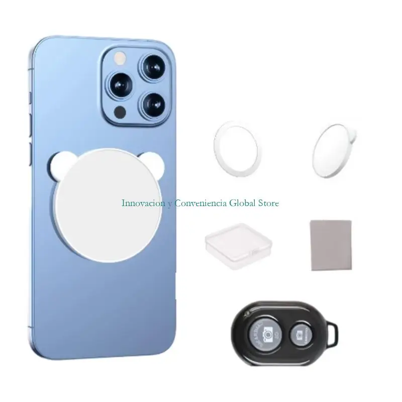 Phone Selfie Mirror with Remote Control set for Vlog Live Streaming D2RC