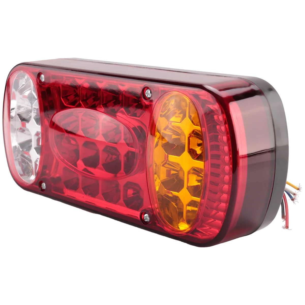 12V 32 LED Car Truck Tail Light Rear Stop Brake Lights Signal Indicator Taillight for Trailer Truck Lorry Van UTE 1PCS