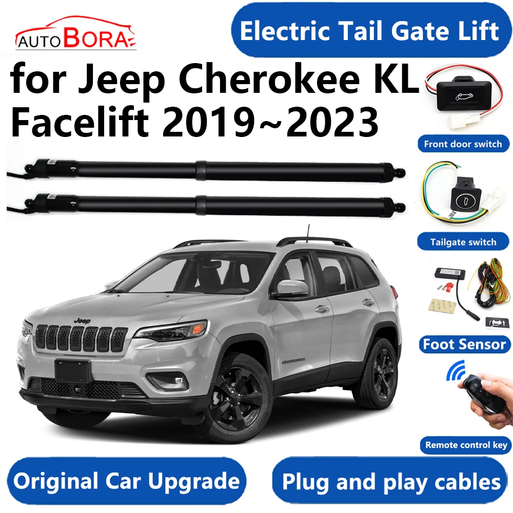 Car Electric Tail Gate Lift System Power Liftgate Kit Auto Automatic Tailgate Opener for Jeep Cherokee KL Facelift 2019~2023