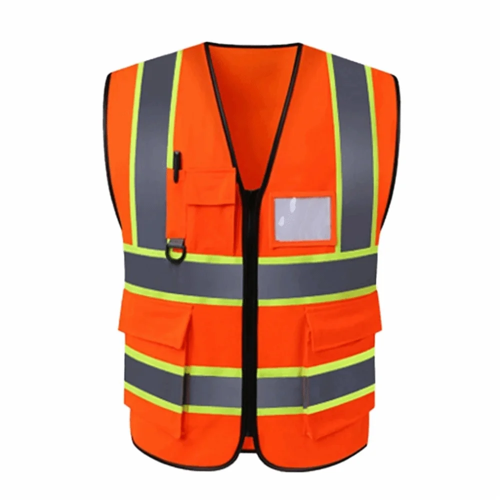 

High Visibility Reflective Safety Vest Wear Resistant Breathable Traffic Waistcoat Fashion Comfortable Cycling Safe Jacket
