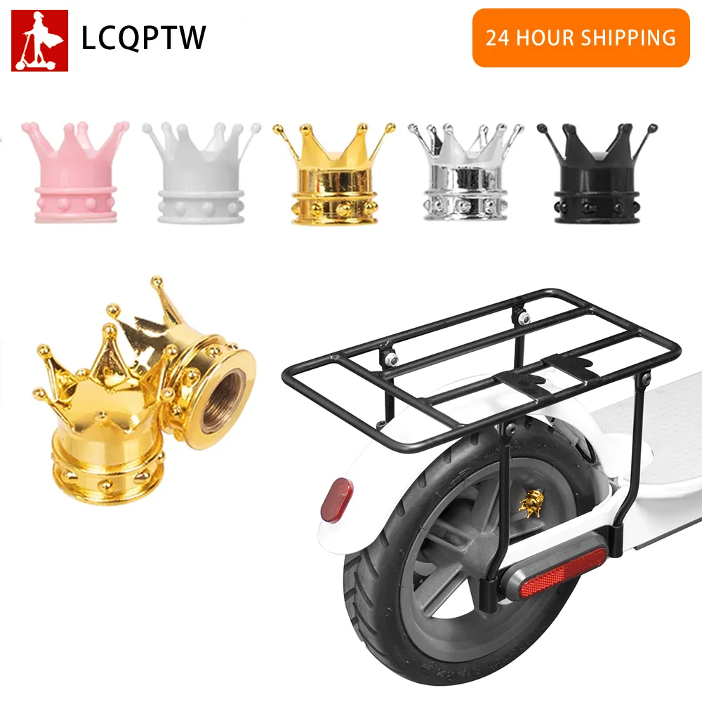 2pcs/lot Crown Wheel Tire Valve Caps Air Valve Stem Cap Dust Covers For Electric Scooter Xiaomi M365 PRO 1S Mi3 Pro2