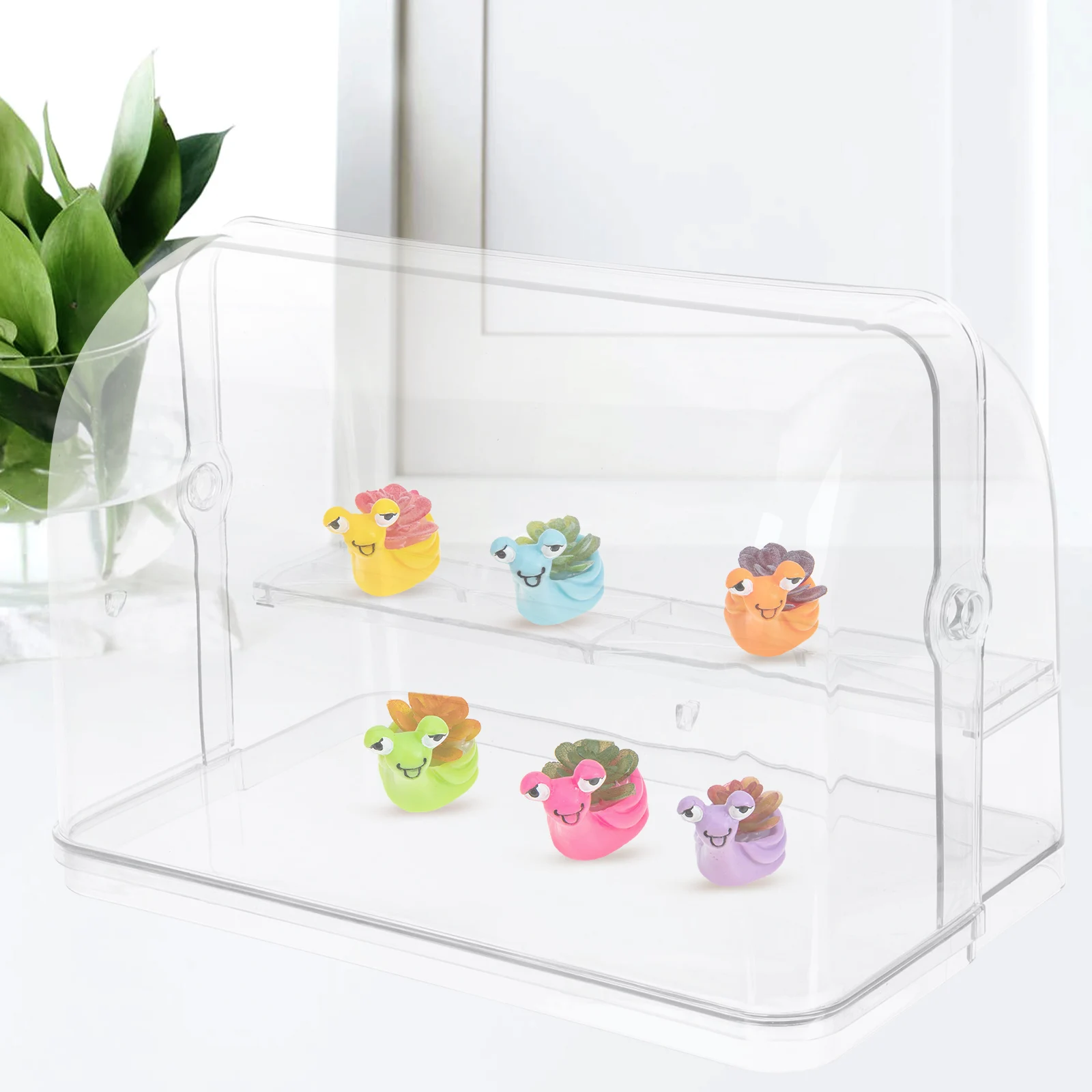 

Plastic Display Clear Storage Box Display Box for Figures Models Toys Dustproof Showcase Collectibles Container