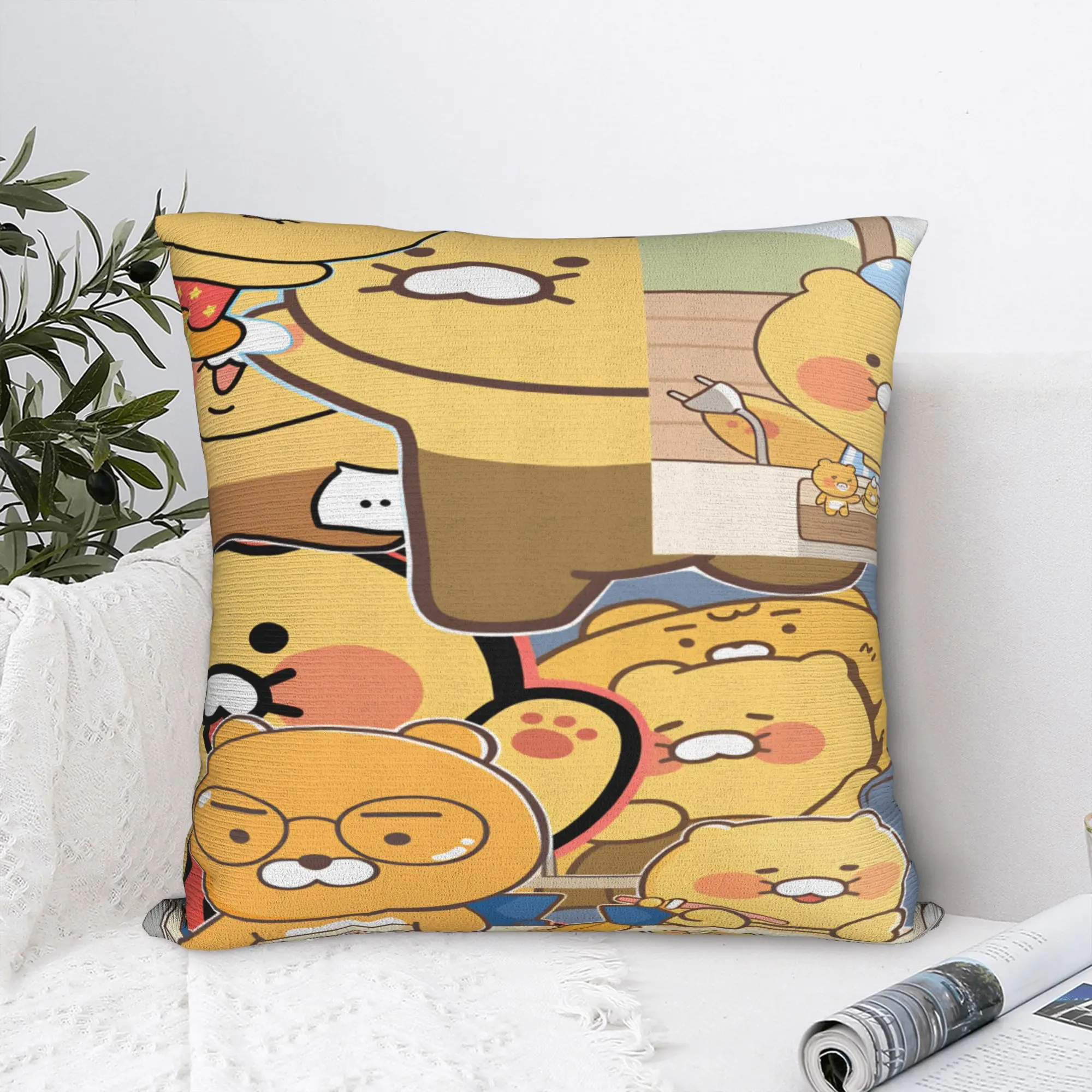 Pillow Cover K-Kakaos F-Friends Choonsiks  Fashion Pillow Case For Living Room Bed Chair Pillowcases