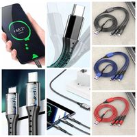 Fast Charging Fast Charging Cable 3 in 1 Micro USB/ Type C/IOS 3 in 1 3 in 1 Fast Charging Wire 1.2m 66W