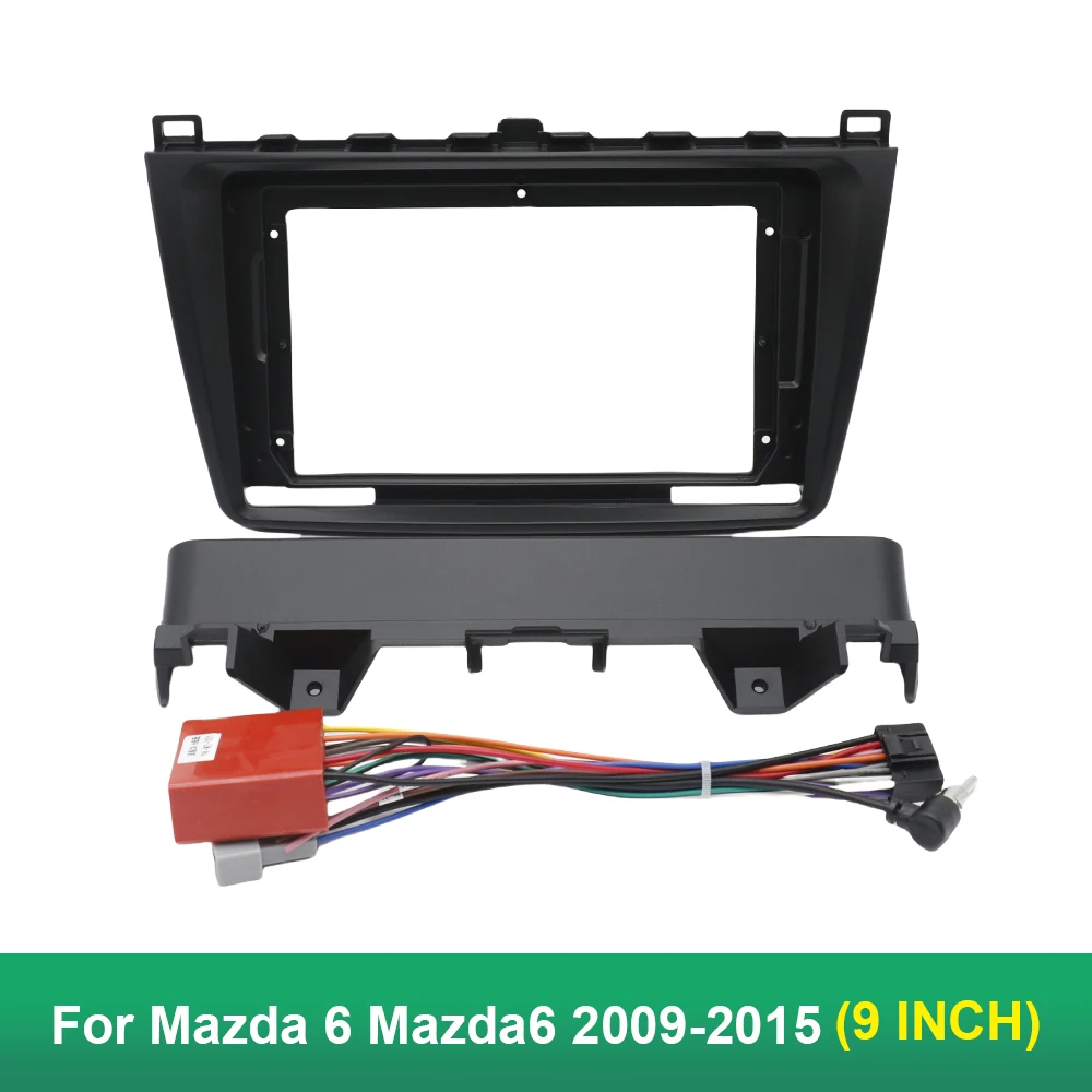 9 Inch Car Frame Fascia Adapter For Mazda 6 Mazda6 2009-2015 Android Radio Dash Fitting Panel Kit