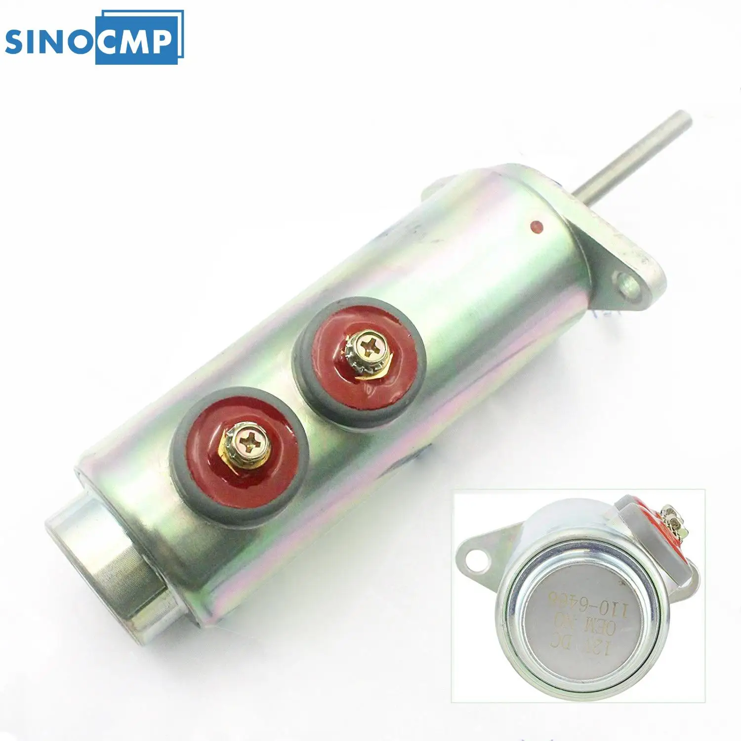 

110-6466 6T-4121 1106466 6T4121 SINOCMP 1PCS Fuel Shutoff Solenoid Valve For Cat 12V With 3 Months Warranty