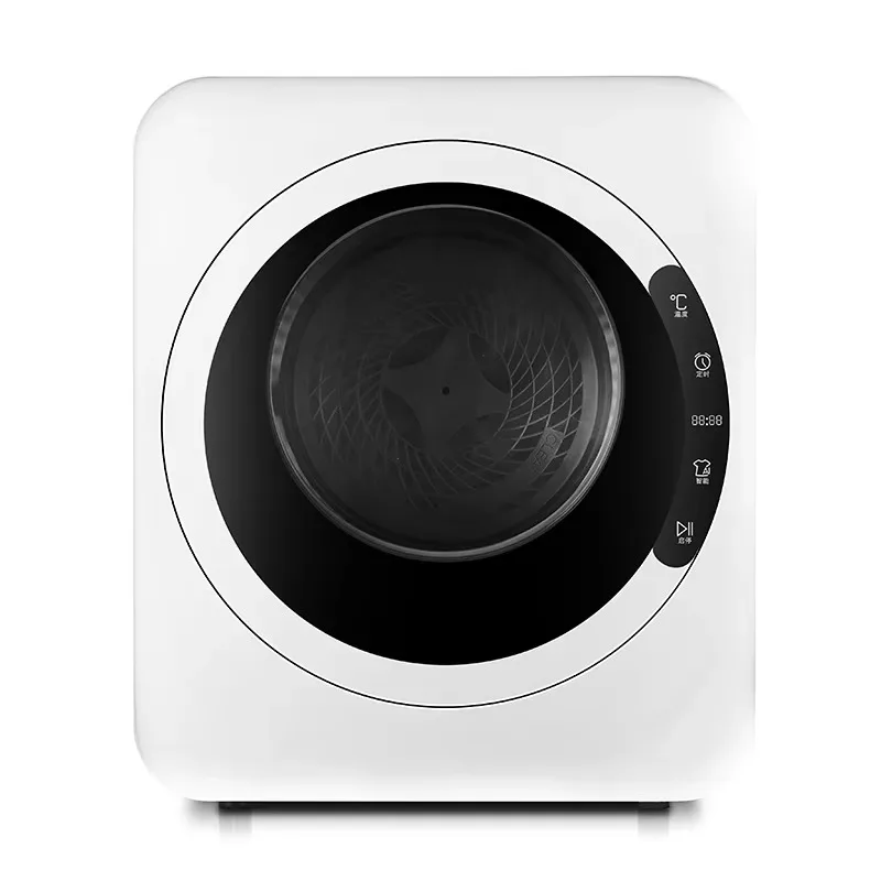 Airo 2026 Intelligent Household PTC Small Drum Tumble Dryer Gray Simple Style Dormitory Sterilization Automatic Battery Plastic