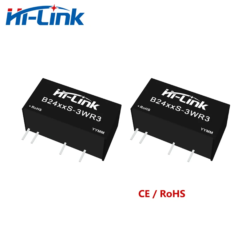 Hi-Link 10pcs/lot Manufacturer Small Size New 3W 24V B2405S-3WR3 B2412S-3WR3 B2424S-3WR3 DC DC Non-reglated Power Supply Module