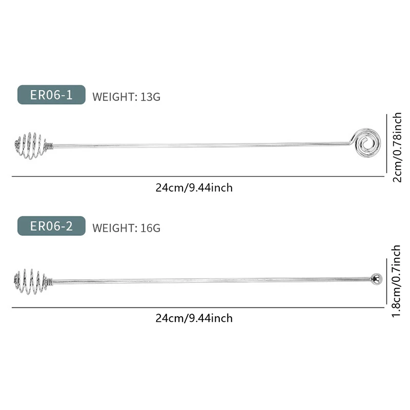 304 Aço Inoxidável Honey Stir Stick, Colher De Punho Longo, Utensílios De Cozinha, Ferramenta De Mistura