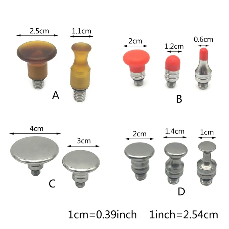 Embouts en caoutchouc de marteau PDR pour carrosserie automobile, débosselage sans peinture, mélange d\'embouts de marteau, vis sur ensemble