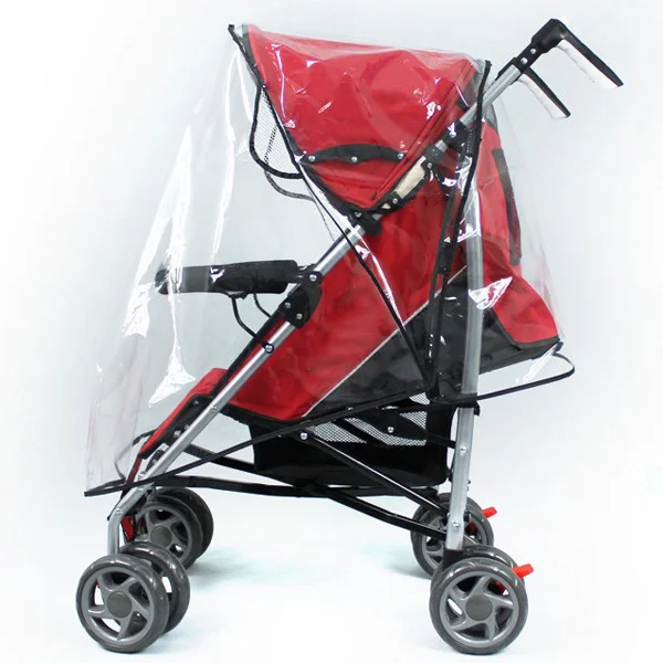 

Transparent Stroller Rain Cover Durable Waterproof PVC Protection from Rain Wind Snow Dust Debris Flying Insects