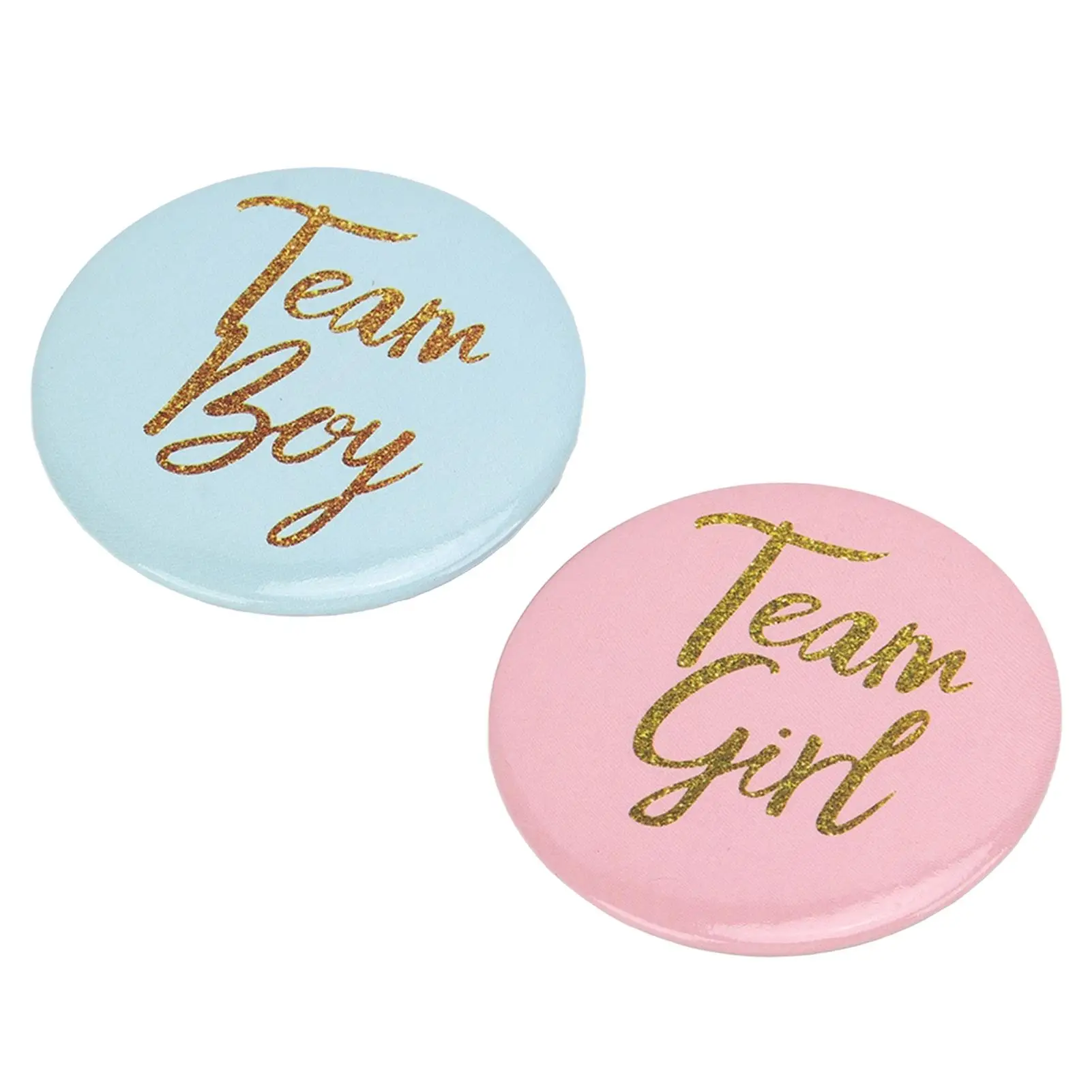 مجموعة دبابيس زر تكشف الجنس باللون الأزرق المعدني بتصميم إبداعي وشارات الحفلات وإكسسوارات الديكور 3 عبوات