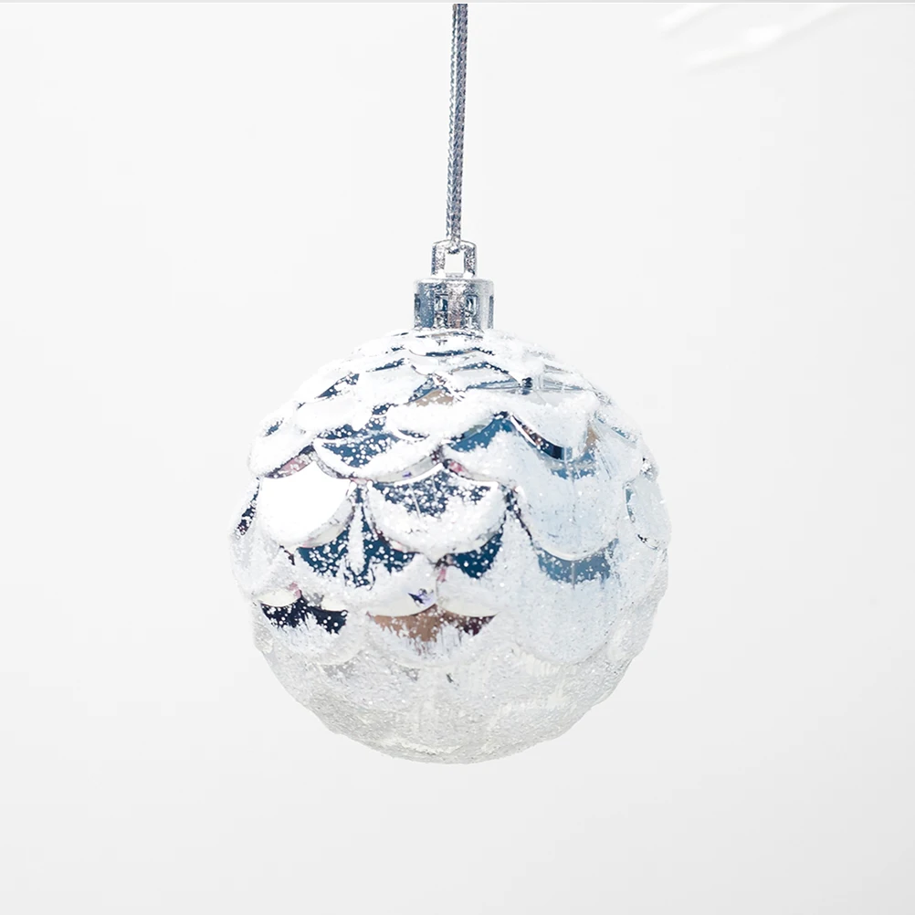 

12Pcs Christmas Tree Decoration Balls Blue Hanging Ornaments for Home Hotel Office Holiday Season Xmas Display Decor