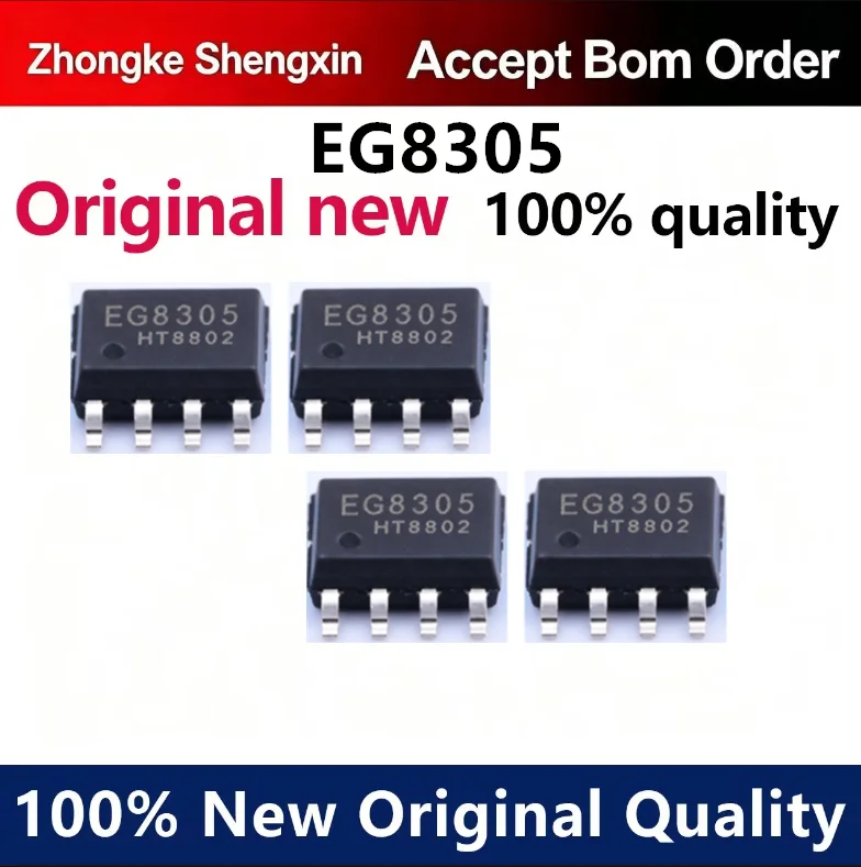 (5pcs-10pcs)Original genuine EG8305 SOP-8 patch single channel D-class audio power amplifier IC chip