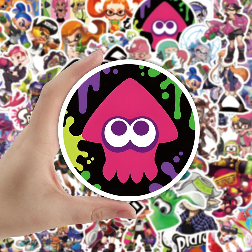 10/30/50PCS Game Splatoon Cartoon Waterproof Stickers DIY Diary Laptop Notebook Phone Luggage Fridge Decals Graffiti Sticker