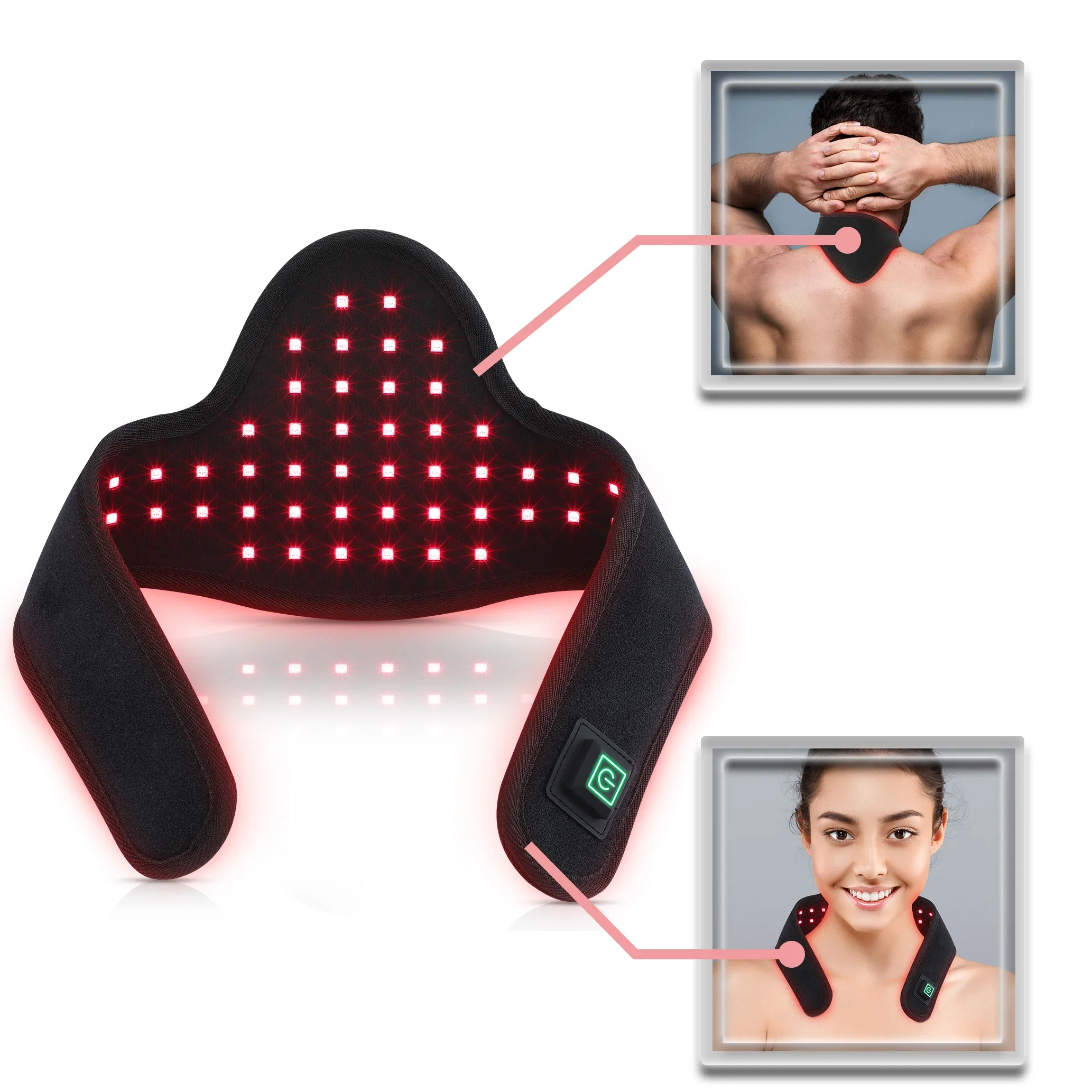 660nm 850nm Red Light Therapy Device Waist Belt Wearable Red Infrared Light Therapy Body Wrap Belt Medical Equiptments Health