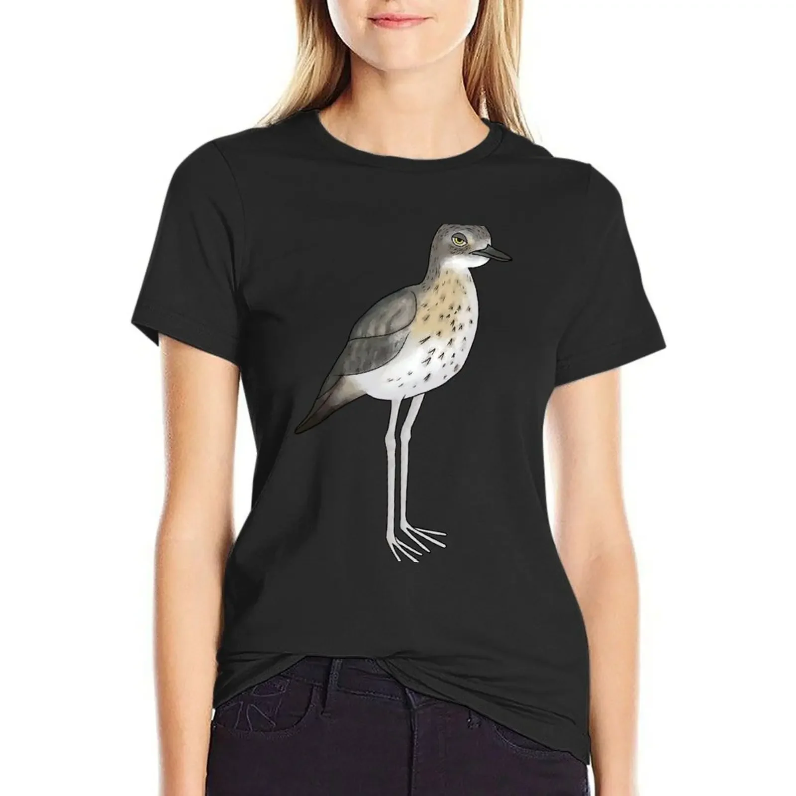 

Annoyed bush stone curlew T-Shirt plain summer clothes hippie clothes western t-shirt dress for Women