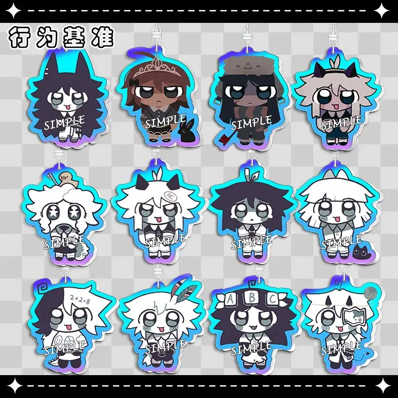 Porte-clés en acrylique mignon Chibi SPE Behavior, collection complète de personnages Abbie Circle, cadeau pour les fans du jeu FPE