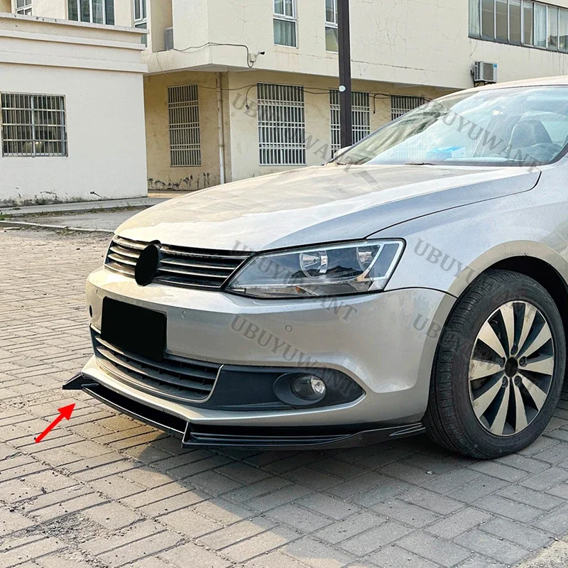 

For Volkswagen Jetta MK6 2011-2014 3pcs/Set Car Front Spoiler Stable Car Front Bumper Lip Anti Scratch Decorative Kit
