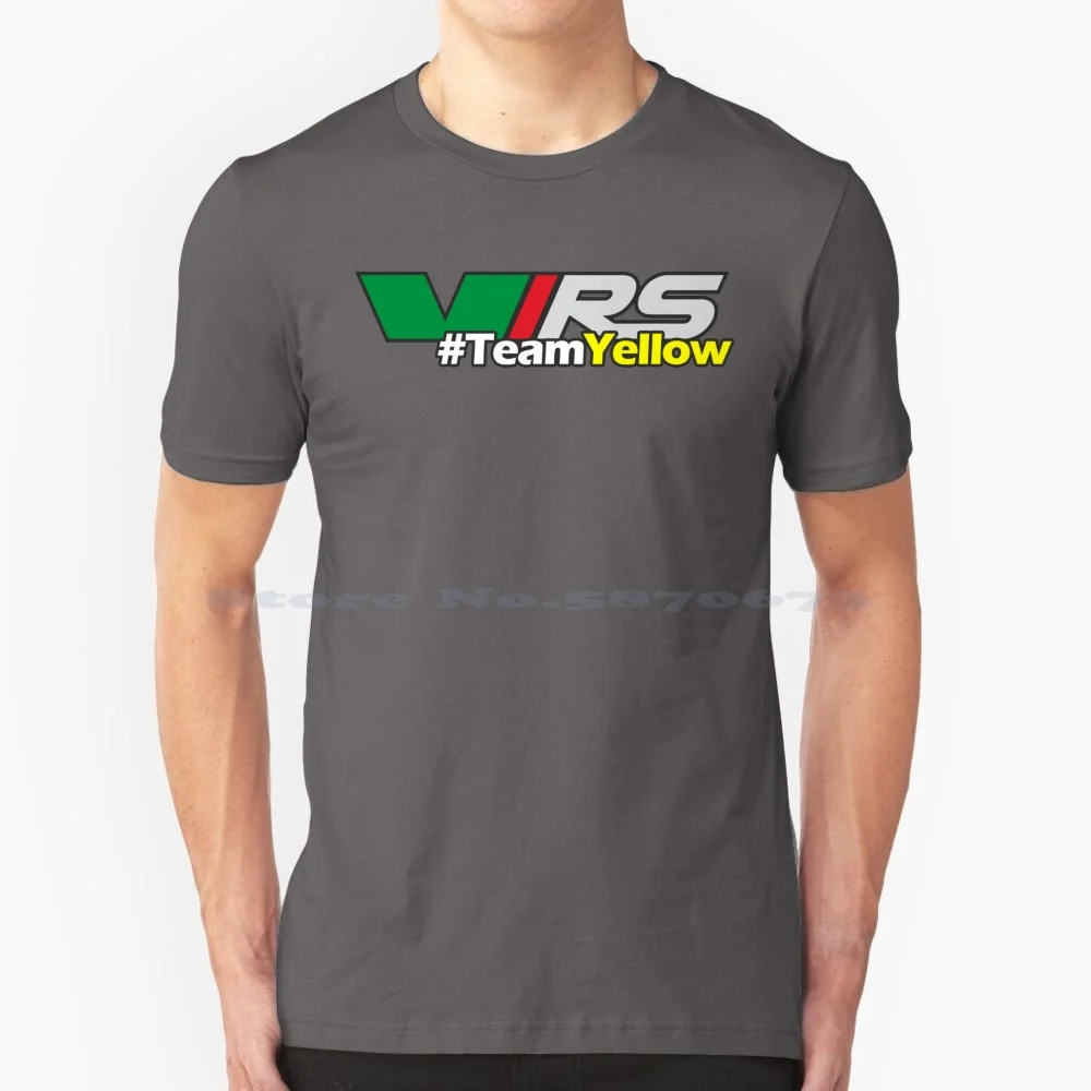 #teamyellow T Shirt 100% Cotton Tee Vrs Skoda Octavia Fabia Rally Sport Turbo Team Yellow Owners Club