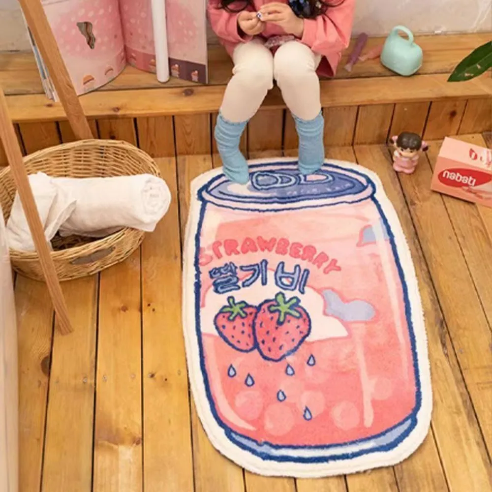 

Розовый ковер VIKAMA с рисунком из мультфильма, мягкий бархат, можно стирать в машине, идеально подходит для спальни, декора детской комнаты и дома в гостиной