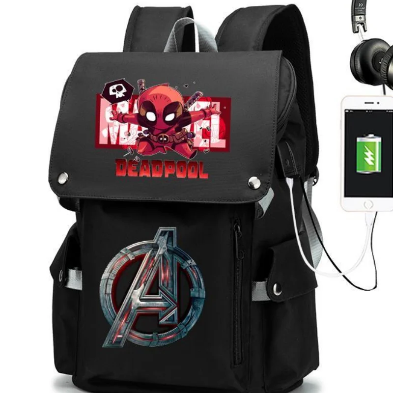 

Marvel Spider-Man Iron Man cartoon animation peripheral male and female students fashion large-capacity light casual backpack