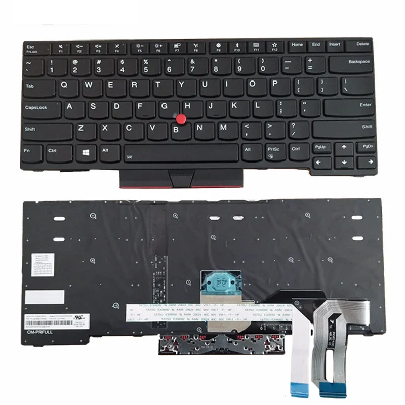 

Английская клавиатура с подсветкой для Lenovo Thinkpad E480 E485 L480 L380 T490 E490 E495 L490 T495 Yoga L390 T480S P43S 01YP360 США