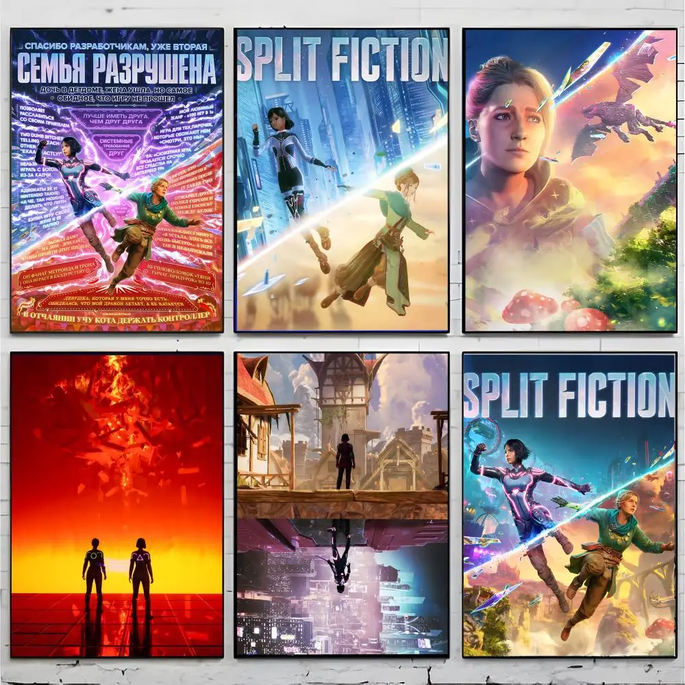 adventure game S-Split Fiction Poster Superior Home Space Pub Indoor Decorative Art & Home Decor