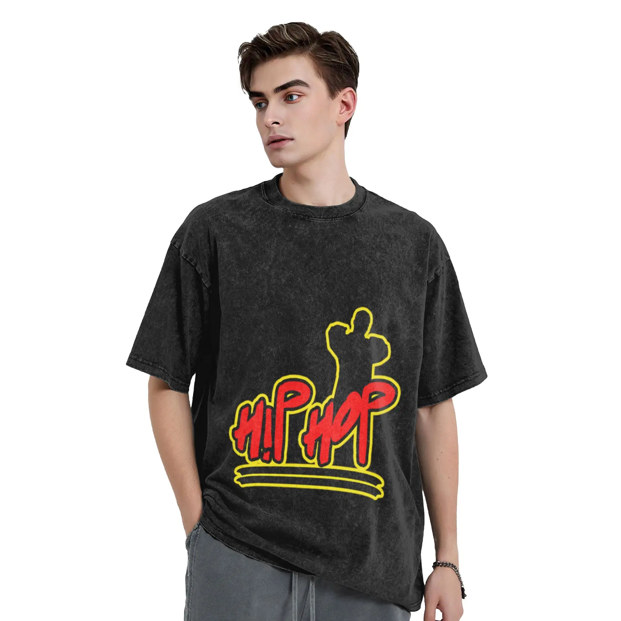 Hip Hop Hop Clothes Hip Hop Clothes Rap  Perfect Gift hip hop A T-Shirt Oversized Short Sleeve Men's Women's Cotton Tees Tops