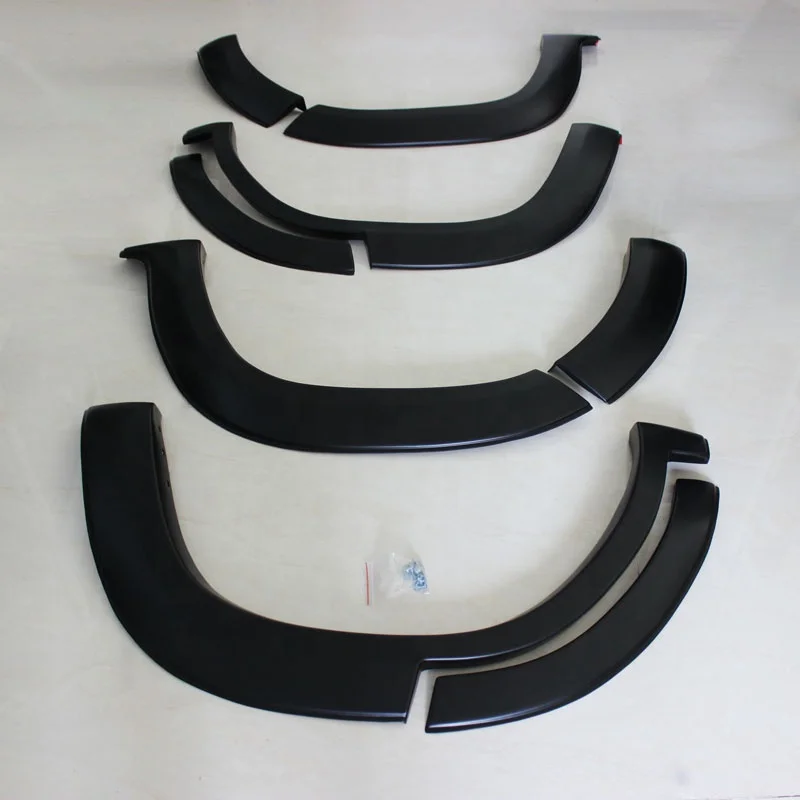 ABS smooth matte black Oem design wheel arch  for Toyota Fortuner SW4 2015 2016 2017 2018 2019 accessories