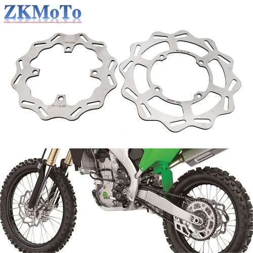 Dispositivo de freno de disco delantero y trasero para motocicleta, 240mm, 270mm, para Kawasaki KX125 KX250 KX250F KX450F KLX450R KX KLX 2006-2021