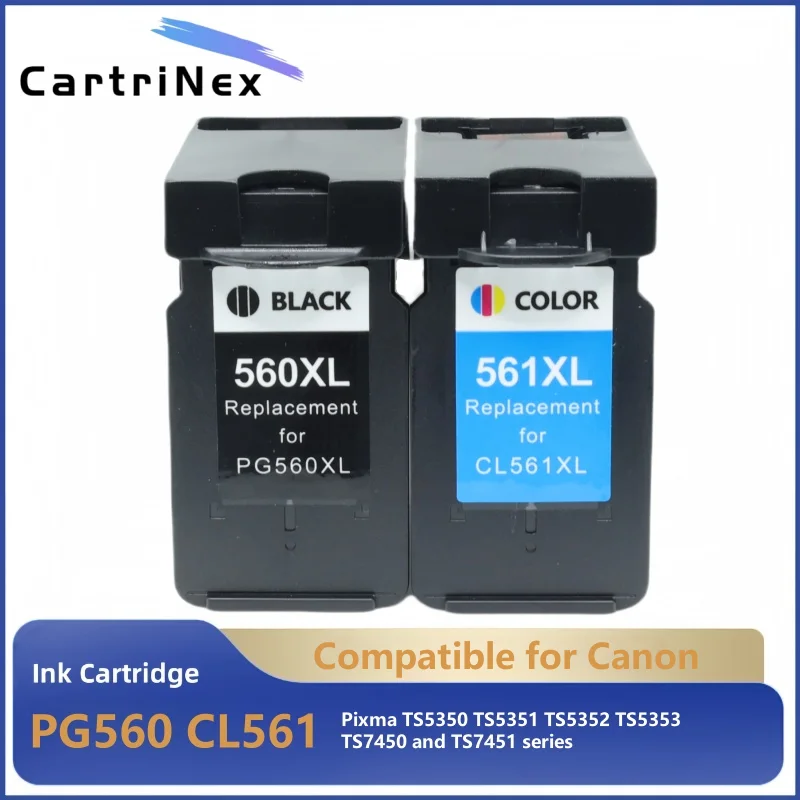 

Совместимый картридж PG560 CL561 560XL 561XL для Canon PG-560 CL-561 XL Pixma TS5350 TS7450 TS5351 TS5352 TS5353 TS7451