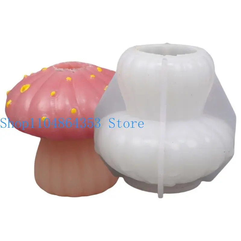 652F صياغة قوالب الفطر شكل شمعة العفن قوالب قاعدة الشمعة لصياغة #5