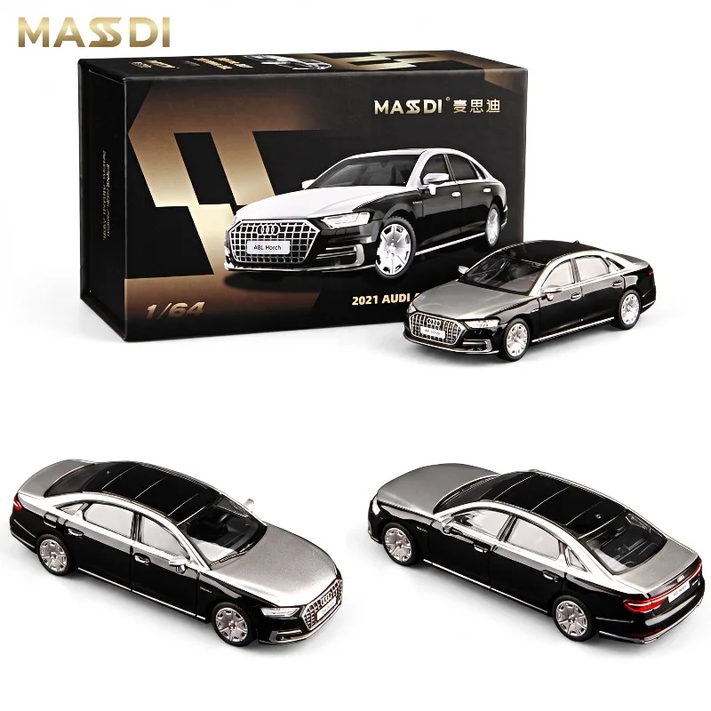 

MASDI1/64 Alloy Audi A8L Car Model Simulation Collection Sedan A8L Horch Version Gift