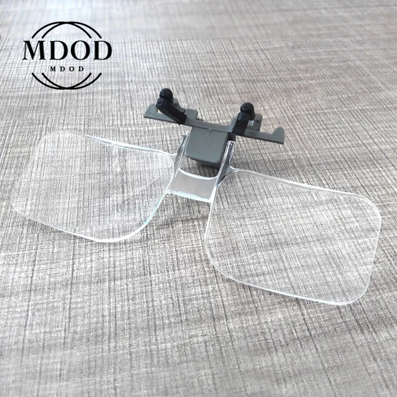 Cover Viewing Clamp Type Magnifying Glass Acrylic Lens Can Be Clamped on Glasses for The Elderly To Read Glasses 2021