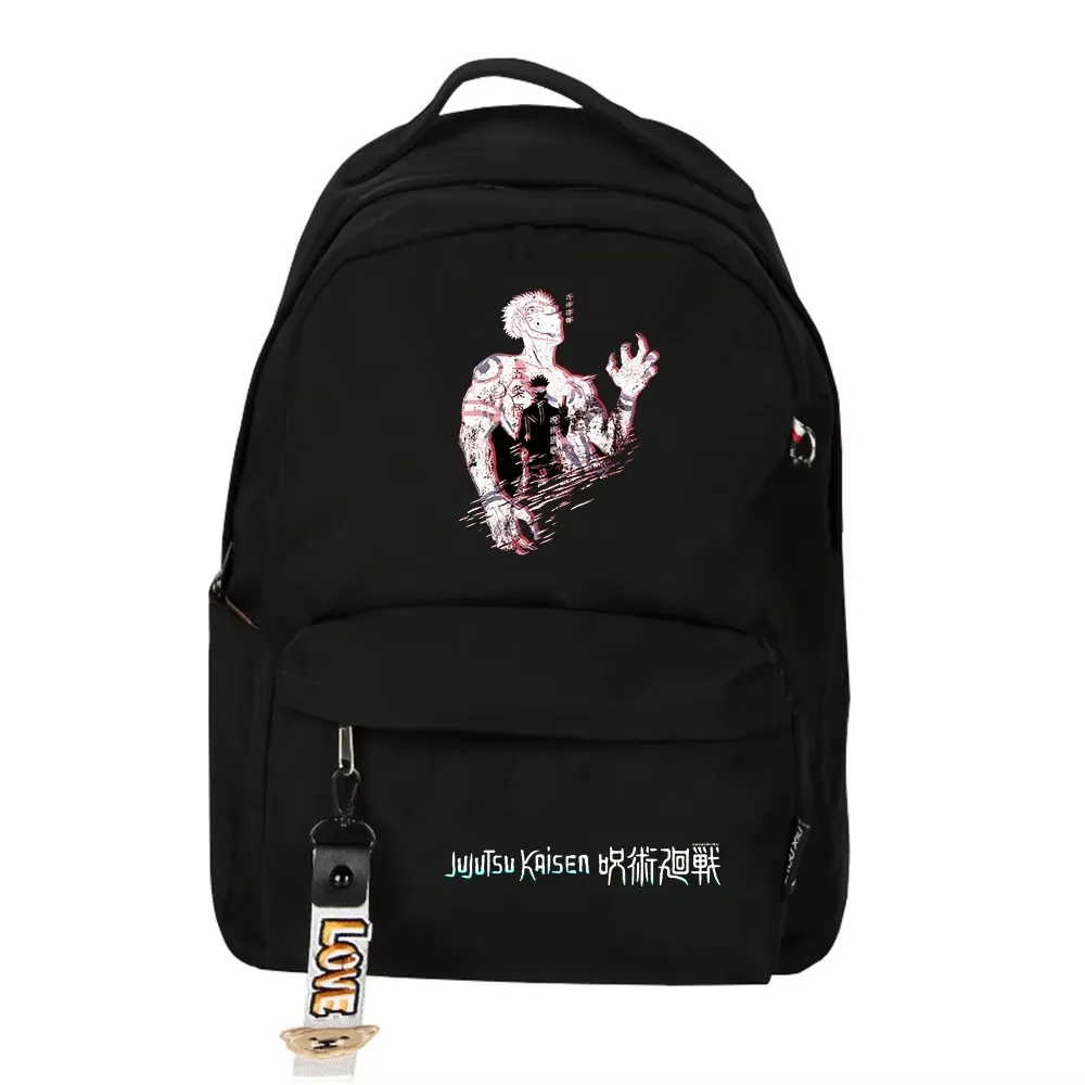

Jujutsu Kaisen Cartoon School Bags Nylon Kawaii Bookbag Candy Color Women Travel Backpack Anime Girls Shoulder Bags Rugzak