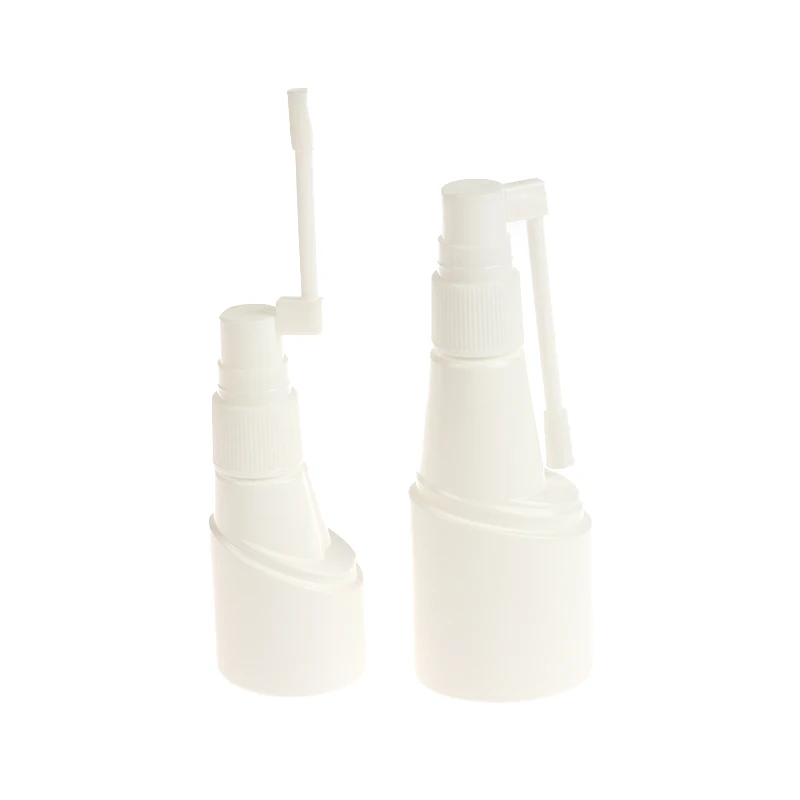 25/50ml Rotation Atomizer Refillable Empty Throat Sprayer Pump Snoot Cleaning Container Plastic Nasal Spray Bottle