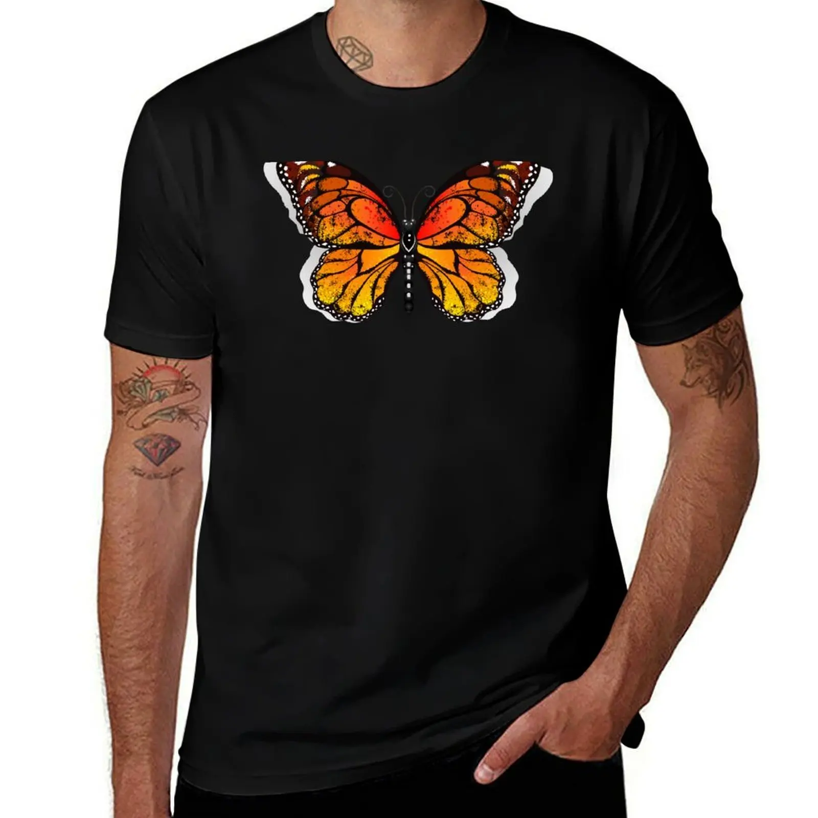 

Orange Butterfly Monarch T-Shirt man t shirts graphic man t shirt graphic man t shirt luxury T-Shirt