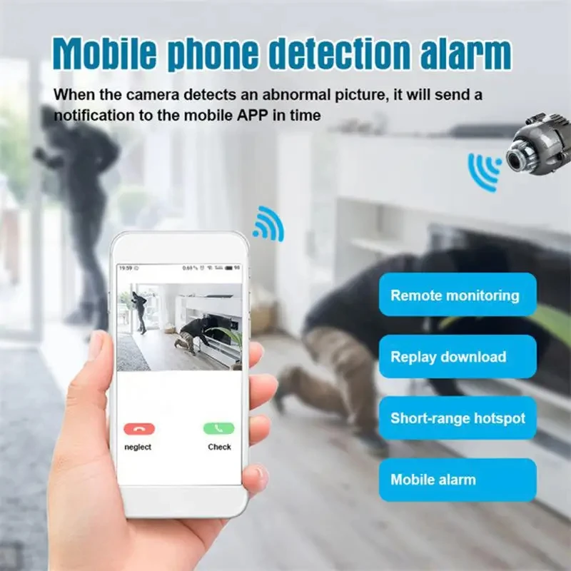 X5 Mini Camera HD 1080P Intelligent Home Security Intelligent Home Security Memory Card IP Camera 140 Degrees Night Vision 2026