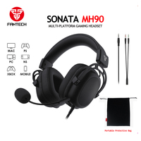 FANTECH SONATA MH90 Gaming Headset Surround Sound Wired Headphones With Noise Cancelling Microphones For PC/PS4/PS5/Xbox