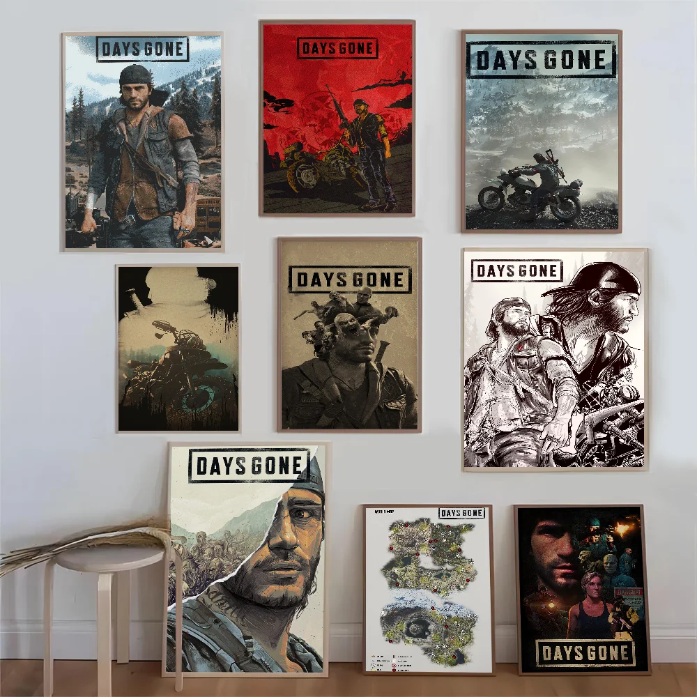 Days Gone Game Poster Good Quality Prints and Posters HD Quality Poster Wall Art Painting Study Home Decor