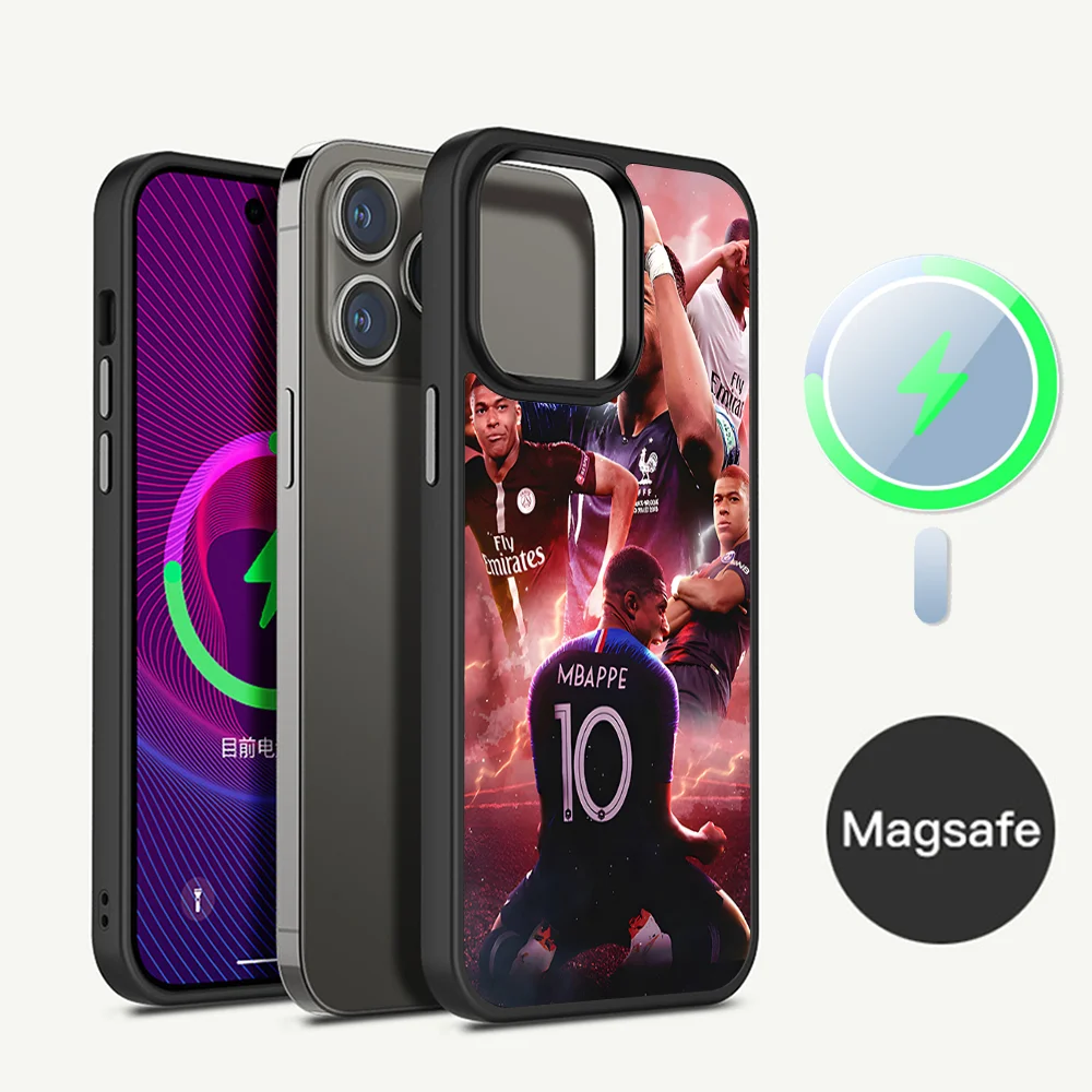 M-Mbappe-7-9-10 Phone Case Magnetic Case For IPhone 16 14 13 12 11 15 Pro Max Plus For Magsafe Wireless Charge Cover