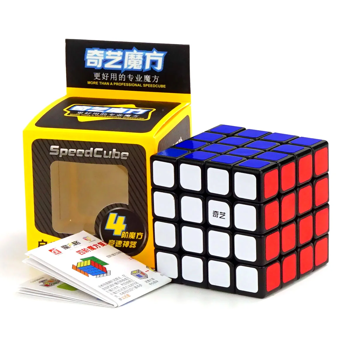 

New Qiyi Qiyuan S 4x4 Black Qiyuan Stickerless Jelly 4x4x4 Professional Speed Stickeless Cubo Magico Educational Toy for Xmas