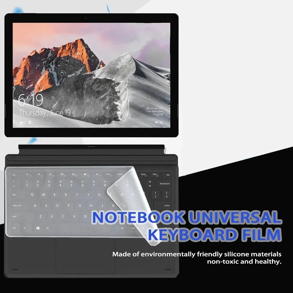 Skin Keyboard Capa Protector, impermeável, Dustproof, filme de silicone, Guard Teclado para 13-17 "Notebook